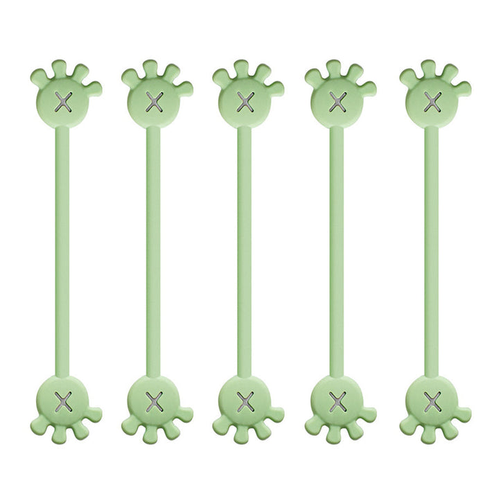 Unisex magnetic silicone cable organizer clip, designed for quick and easy cable access and storage.