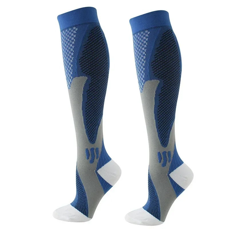 Professional medical compression stockings for optimal leg support, reducing swelling & fatigue.