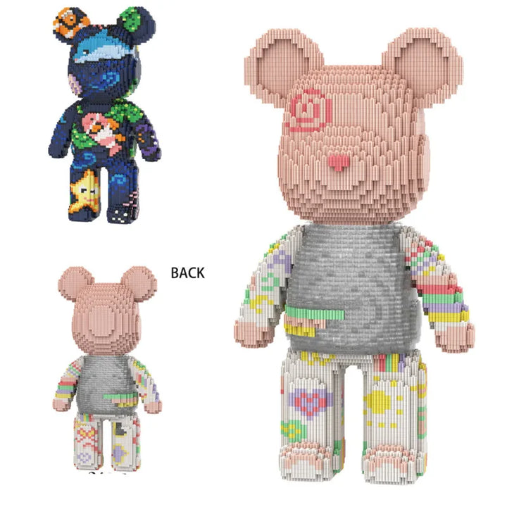 BuildBuddy Micro Block Bear construction kit, a fun pixel art display model & creative gift.