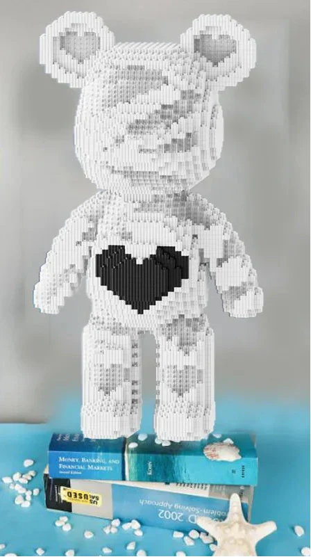 Creative BuildBuddy bear model kit, micro blocks puzzle for adults and kids.