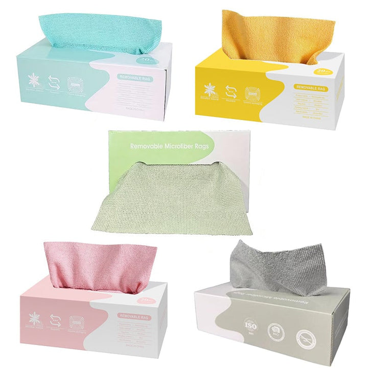 Unisex microfiber cleaning cloths, a sustainable and reusable homecare solution.