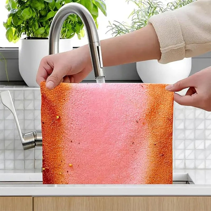 Close-up of highly absorbent microfiber cloth texture, ideal for streak-free cleaning.