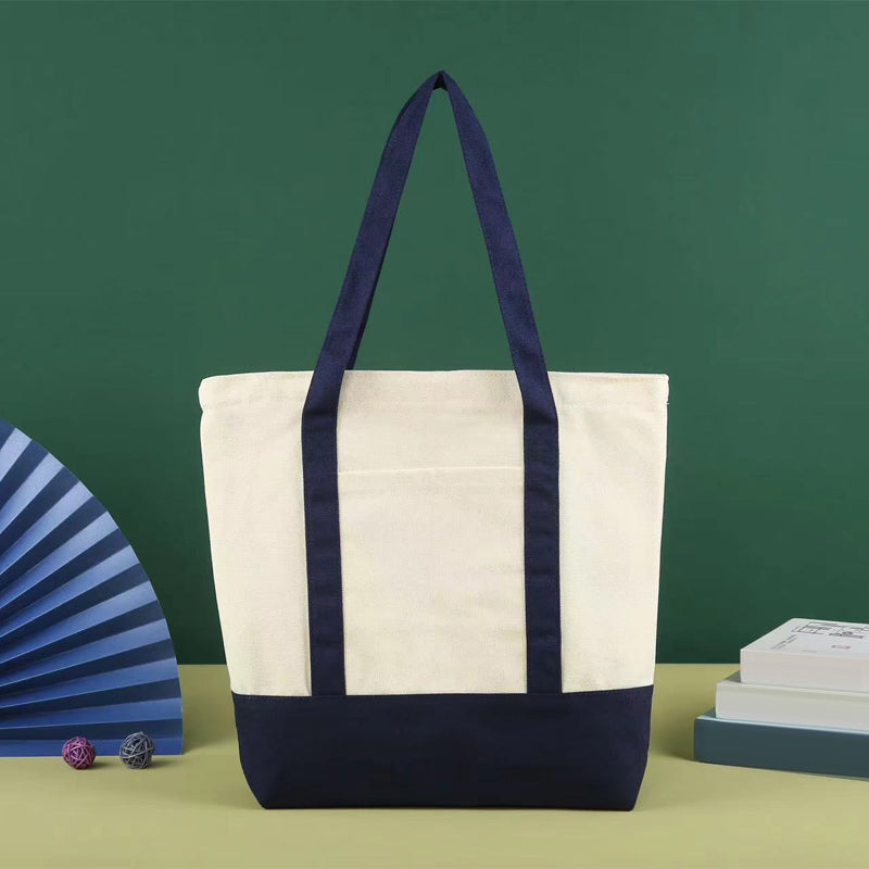 Stylish mini canvas bag paired with casual denim, a perfect accessory for laid-back looks