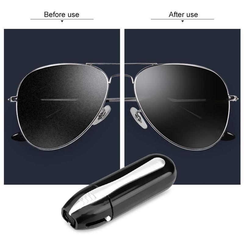 Eco-friendly eyeglass cleaner with soft microfiber pads for streak-free optical cleaning