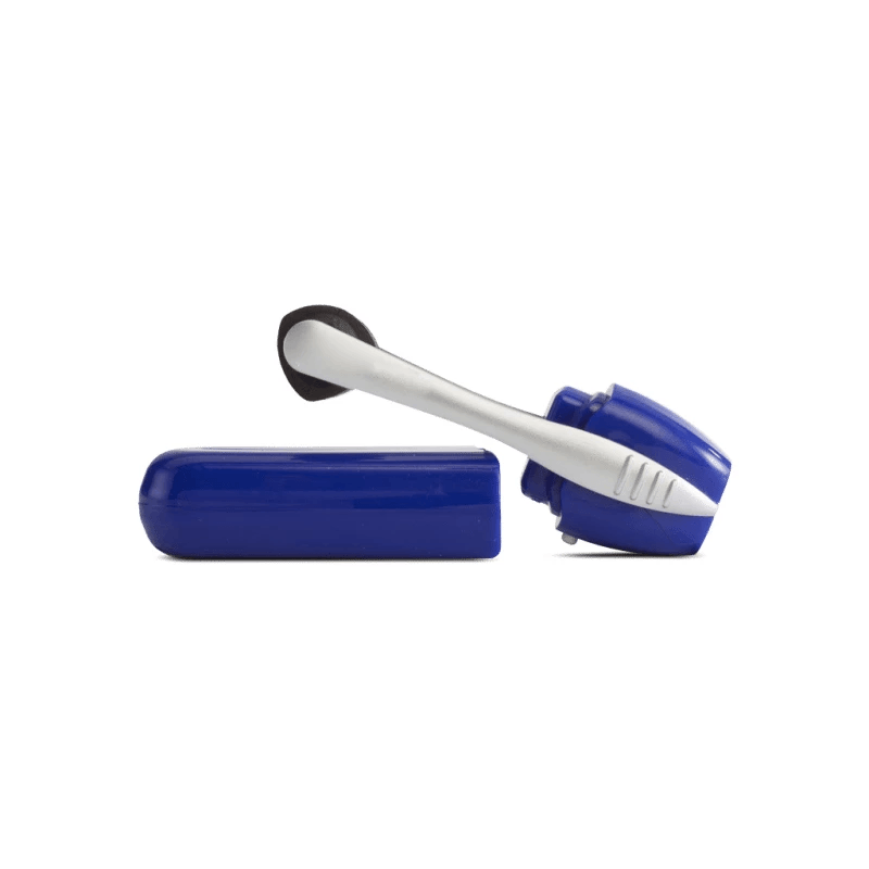 Compact eyeglass cleaner, designed for easy travel and quick lens maintenance