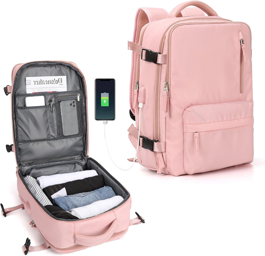Modern laptop organizer bag with spacious compartments and a detachable shoulder strap.