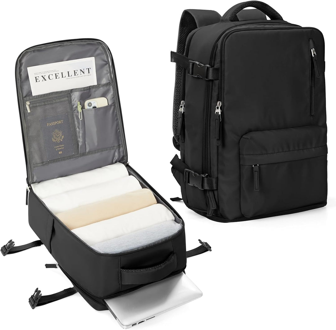 High-capacity laptop carry bag with multi-compartment storage & strong adjustable shoulder strap.