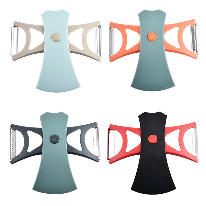 Essential kitchen peeler set for quick and precise peeling, an indispensable cooking accessory.