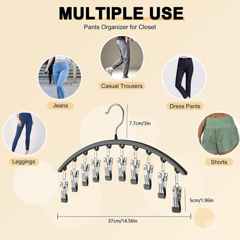 Sleek stainless steel garment hanger, offering a practical solution for closet organization and storage.