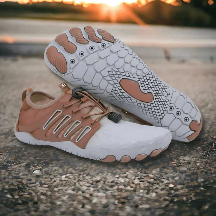 Unisex non-slip barefoot shoes for natural trail running, promoting healthy, minimalist outdoor movement.
