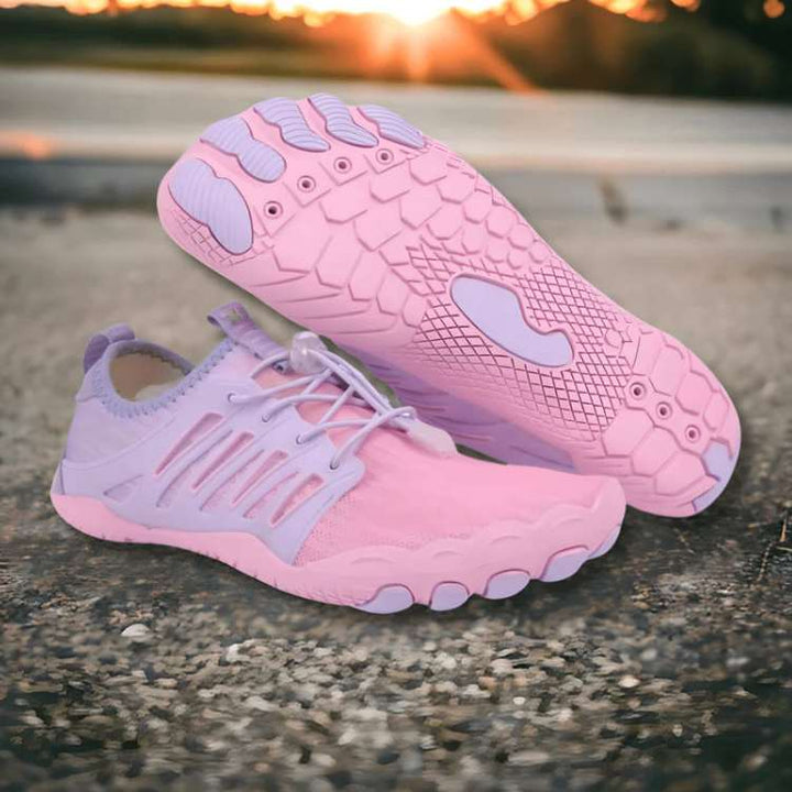 Unisex non-slip barefoot shoes for natural trail running, walking, & active outdoor use, supporting natural foot movement.