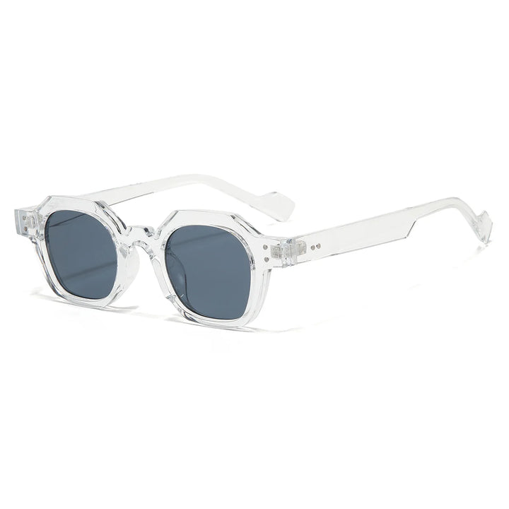 Pair of unisex octagon frame sunglasses, perfect for daily wear and providing essential UV protection. Eyewear accessory.