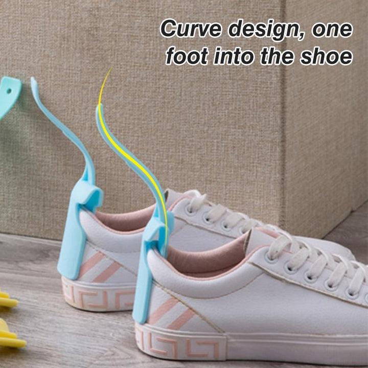 Close-up of the smooth, durable one-step shoe helper, a convenient footwear aid for daily use