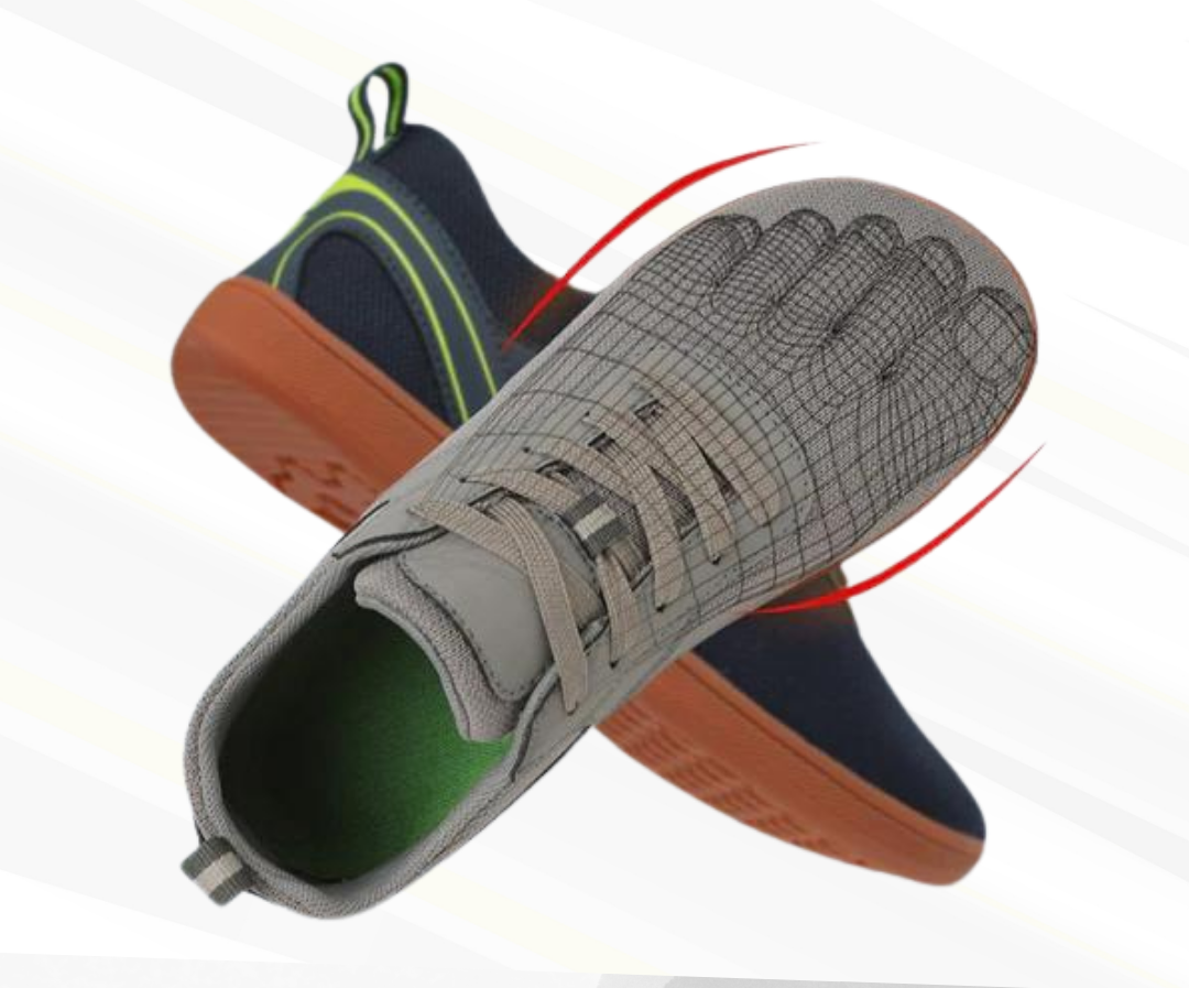 Unisex orthopedic barefoot sneakers for natural comfort & healthy walking, featuring ergonomic design.
