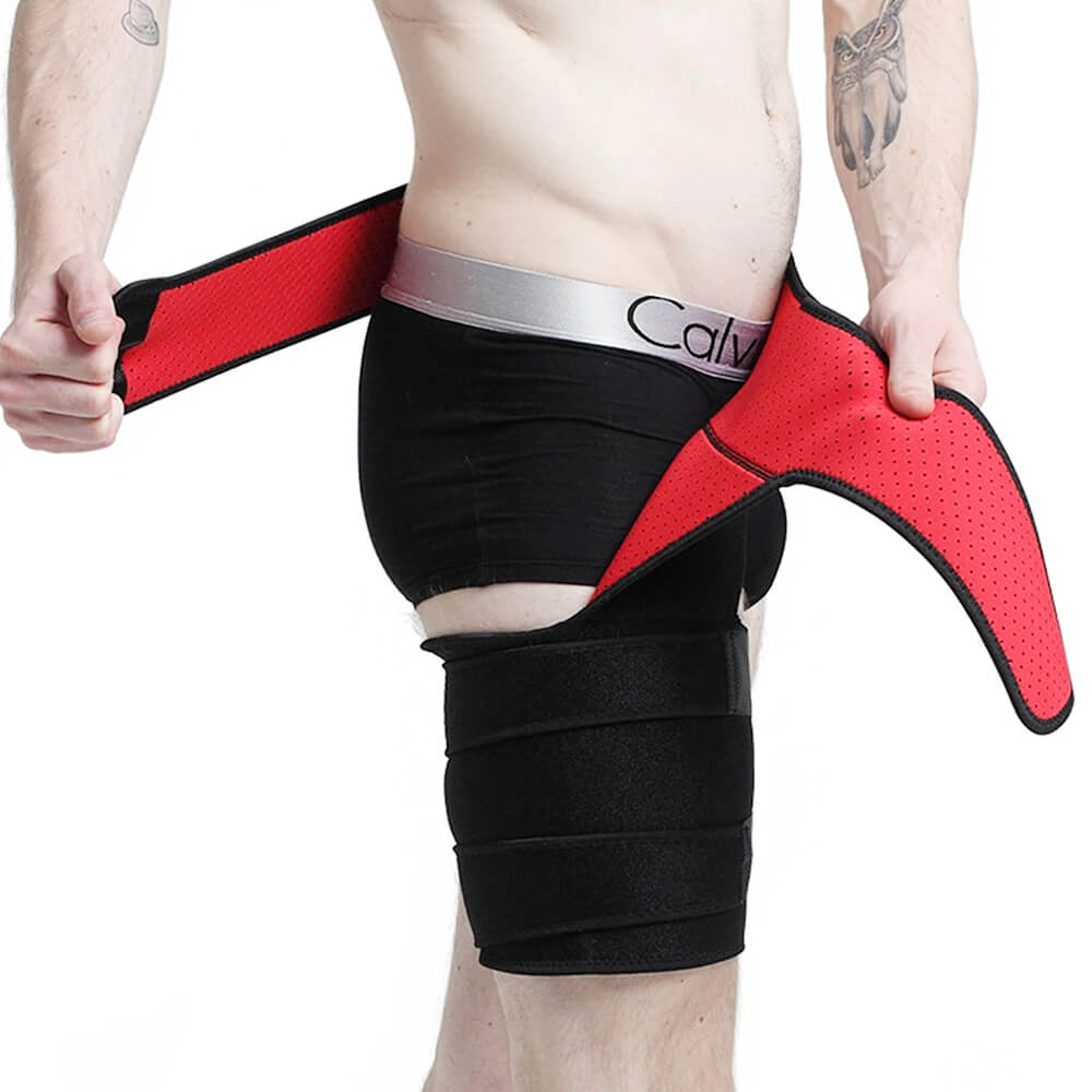Targeted hip support brace for osteoarthritis & sciatica pain relief. Provides muscle support & enhanced joint stability.