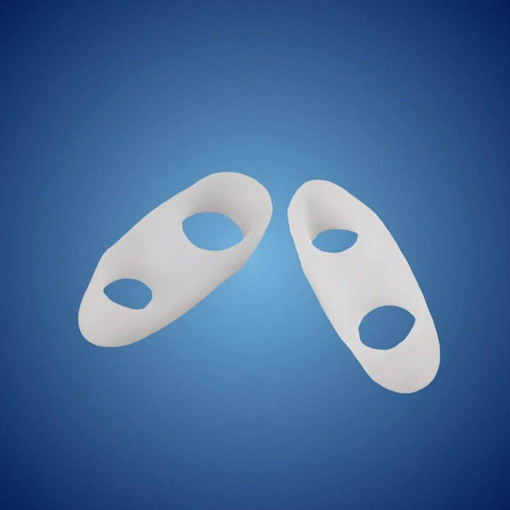 Soft silicone toe spacers for bunion corrector & hammertoe relief. Comfortable foot alignment and pain relief.