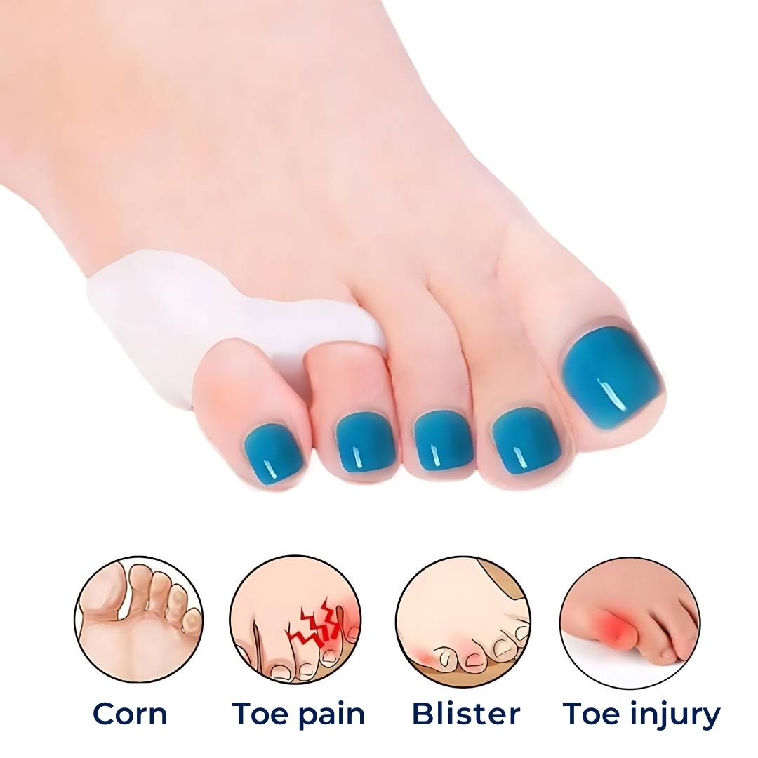 Unisex orthopedic toe separators for daily bunion & hammertoe pain relief. Improves foot health & toe alignment.