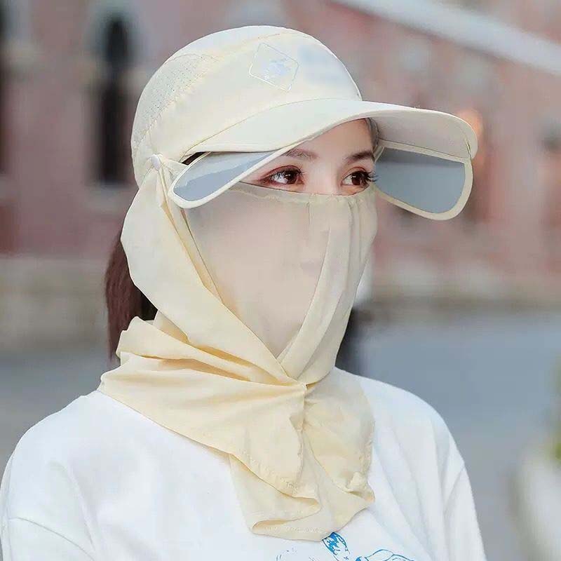 Lightweight travel hat with neck flap, designed for easy packing and superior sun defense