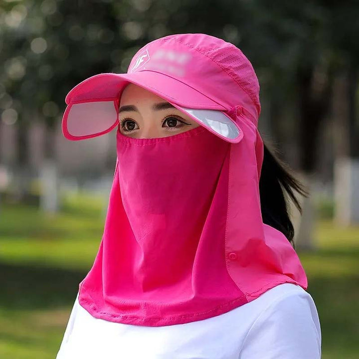 Detail of the wide brim on a UPF 50+ outdoor hat, providing ample facial sun protection