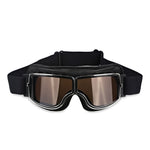 Black Leather - Brown Lens