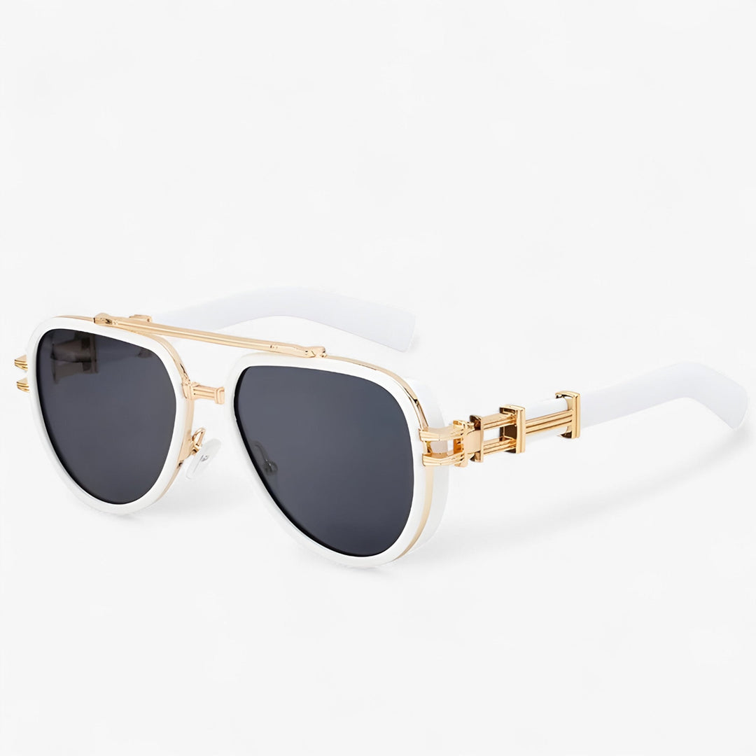 Arclight oversized steampunk polarized sunglasses. Unisex, UV400 protection for fashion.