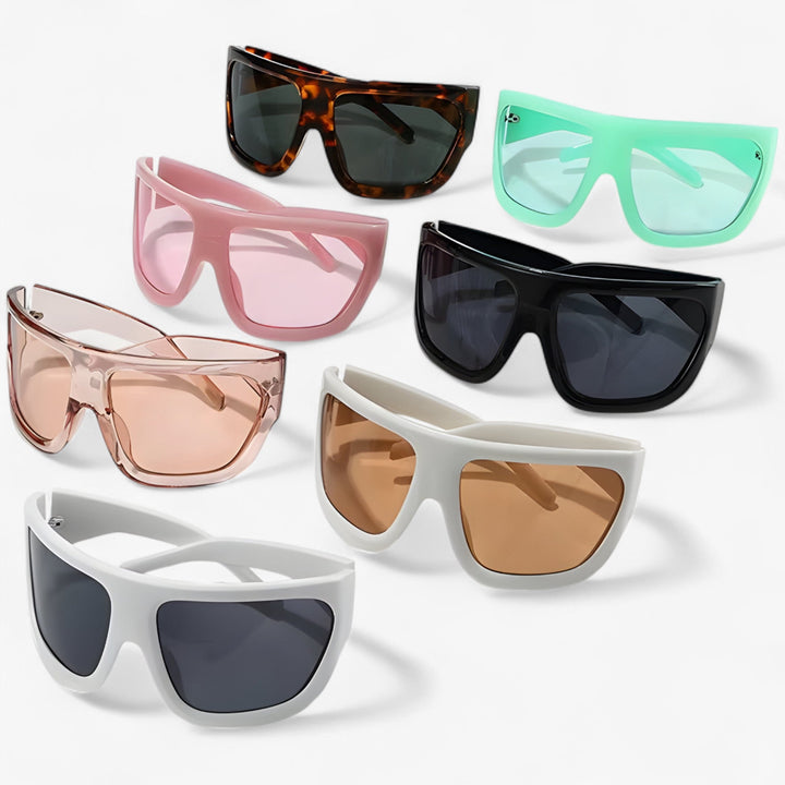 UV400 oversized steampunk wraparound sunglasses, offering ultimate outdoor protection and style.