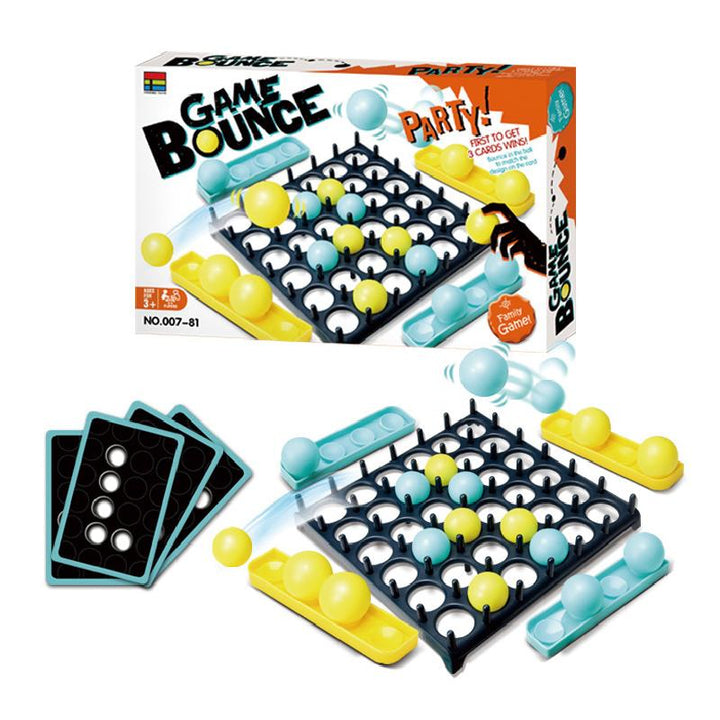 Unisex Party Bouncing Ball Game in action, balls mid-air, dynamic tabletop fun, engaging gift (80-120 chars)