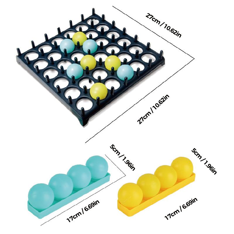 Family bonding over Unisex Party Bouncing Ball Game, joyous interaction, strategic skill toy gift (80-120 chars)