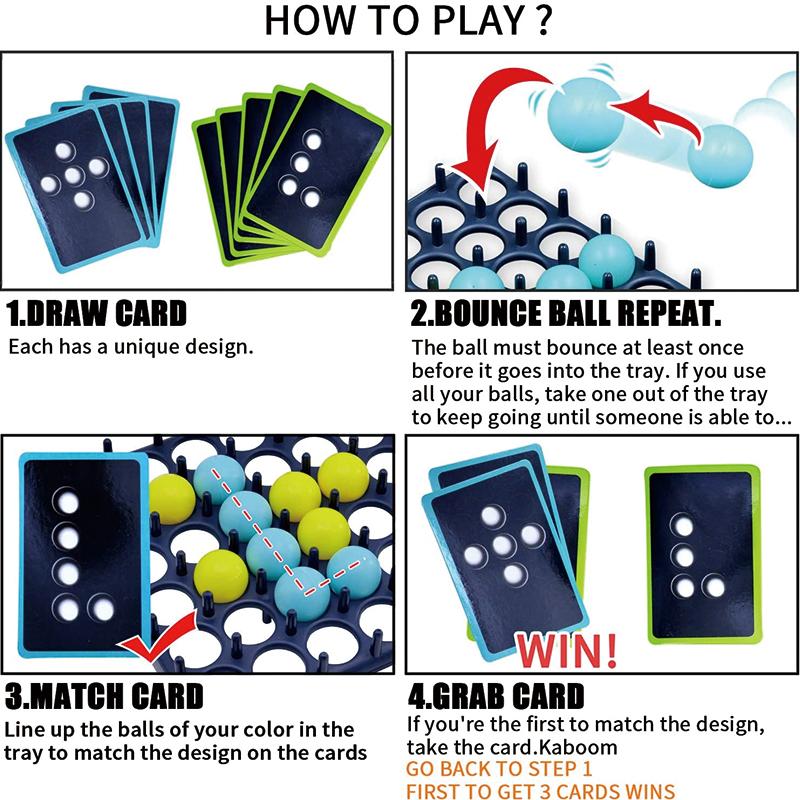 Unisex Party Bouncing Ball Game, packaging, a perfect gift for kids and adults, interactive strategy (80-120 chars)