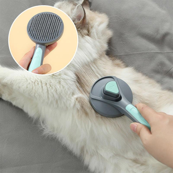 Pet grooming brush designed for both dogs and cats, essential animal comb for pet care