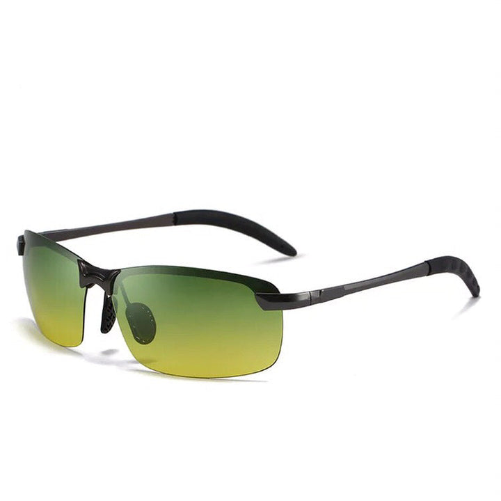 Lightweight unisex photochromic polarized anti-glare sunglasses, comfortable for all-day wear.