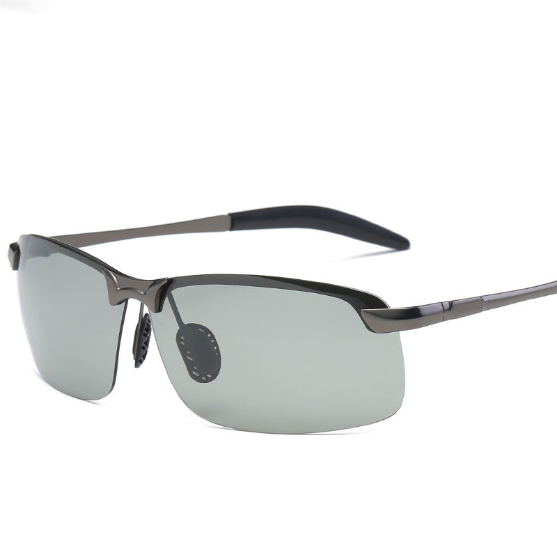 Unisex eyewear: Photochromic polarized anti-glare sunglasses, essential for sunny adventures.