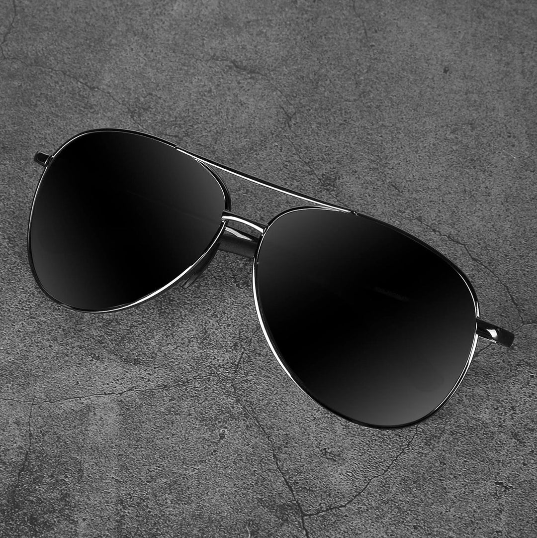 Durable lightweight aviator sunglasses, your go-to for eye protection & style.