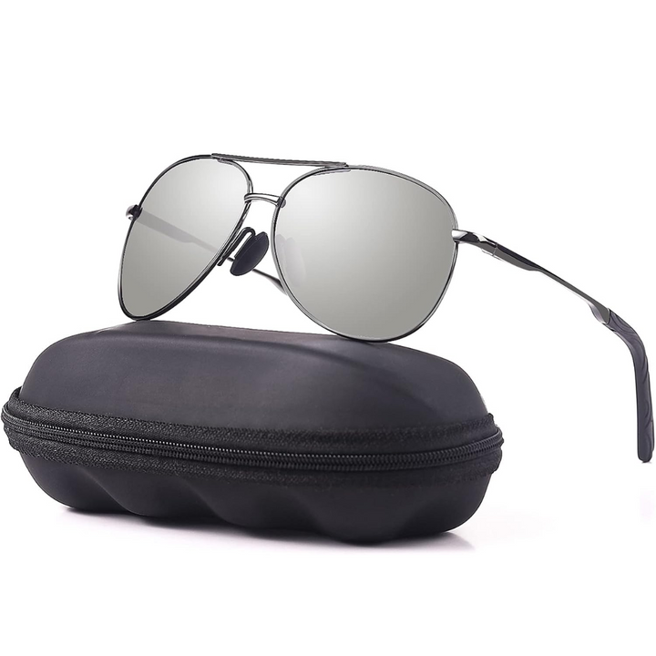 Joey unisex aviator shades with glare reduction for clear vision.