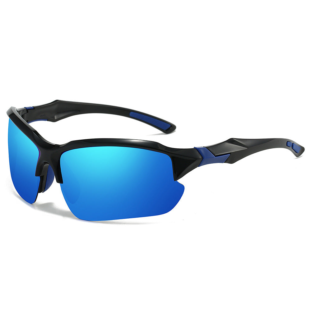 Versatile unisex polarized sport sunglasses for cycling, running, hiking & driving, offering clear vision & UV protection.