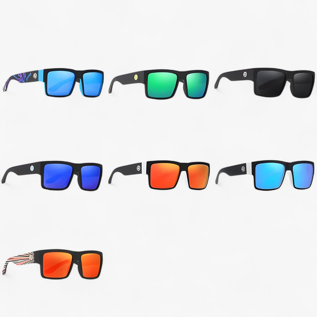 Unisex polarized activewear sunglasses, providing windproof & UV protection for all sports & activities.
