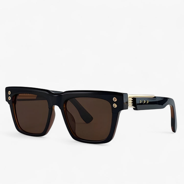 Fashionable unisex steampunk sunglasses for driving & travel, retro design, polarized.