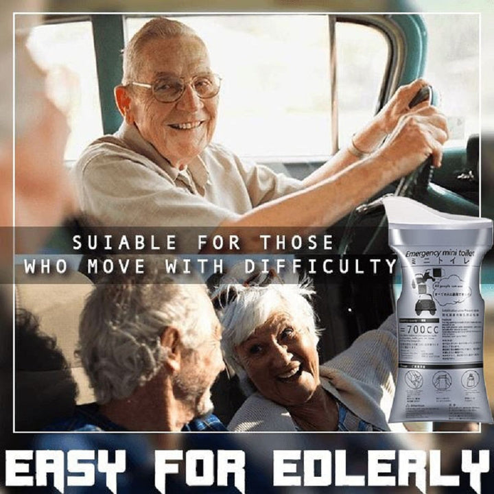 Car essential: Portable unisex urinal bag, 700ML, ideal for travel, camping, and emergency use