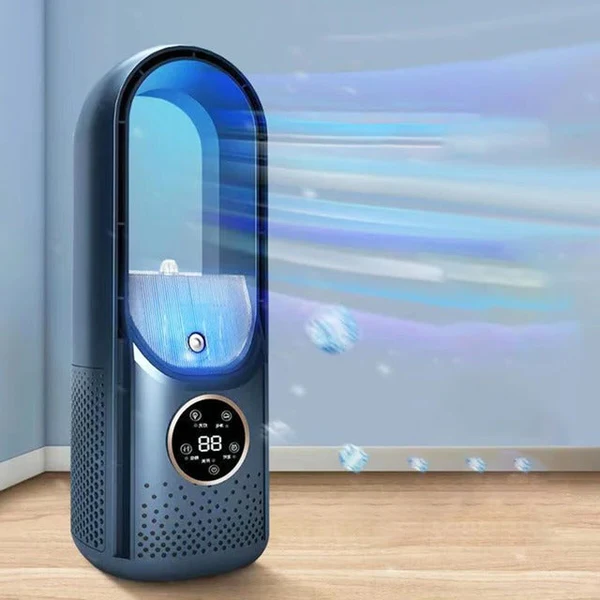 USB powered bladeless personal cooler, ideal for quiet home cooling or an office desk fan.