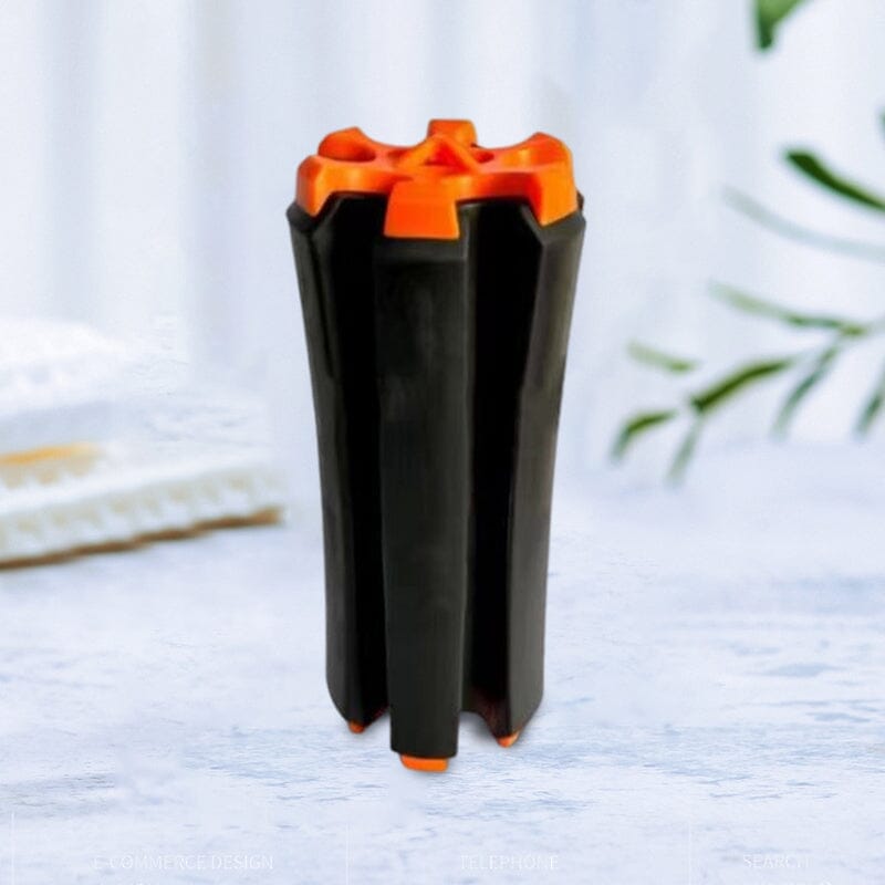 Durable, water-resistant material of the portable golf club carrier, protecting golf clubs from elements