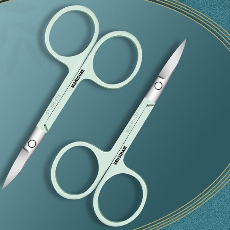 Unisex manicure pedicure set demonstrating its compact size, easy to carry for travel