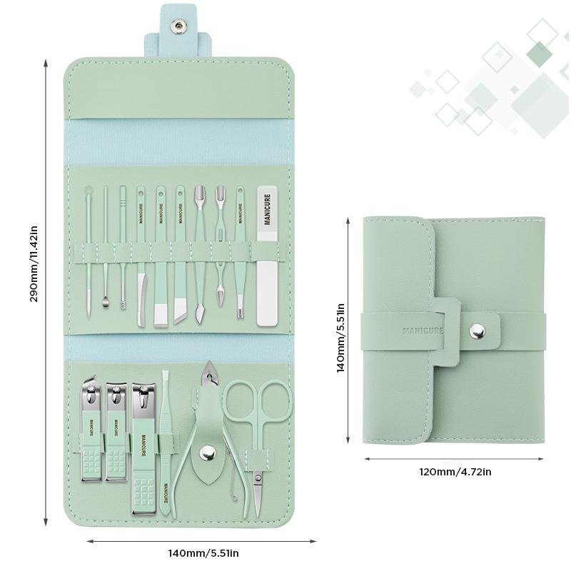 A functional and stylish unisex portable manicure pedicure set, suitable for daily grooming