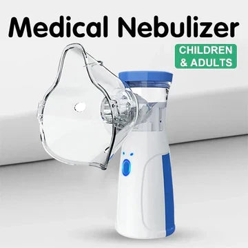 Compact portable mesh nebulizer delivers fine mist for adults & kids, effective asthma support & lung health.