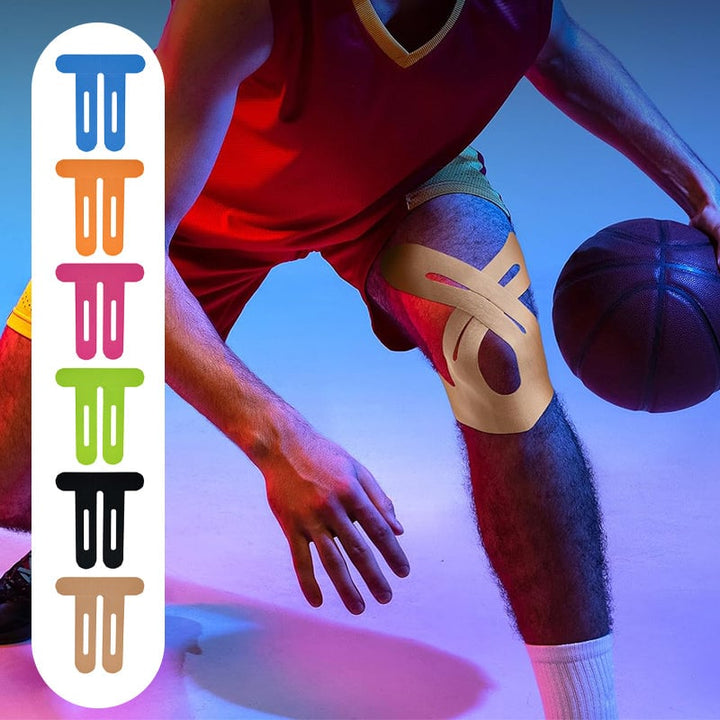 Unisex pre-cut kinesiology muscle support tape for athletic injury prevention and fitness