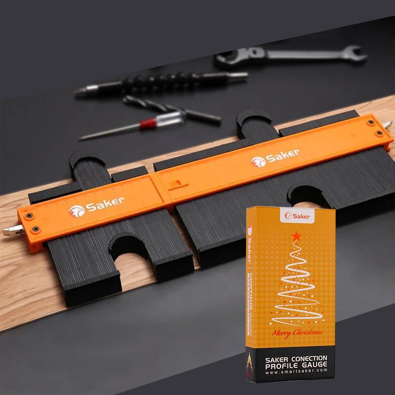 Adjustable contour gauge for measuring pipes, corners, and curved surfaces accurately