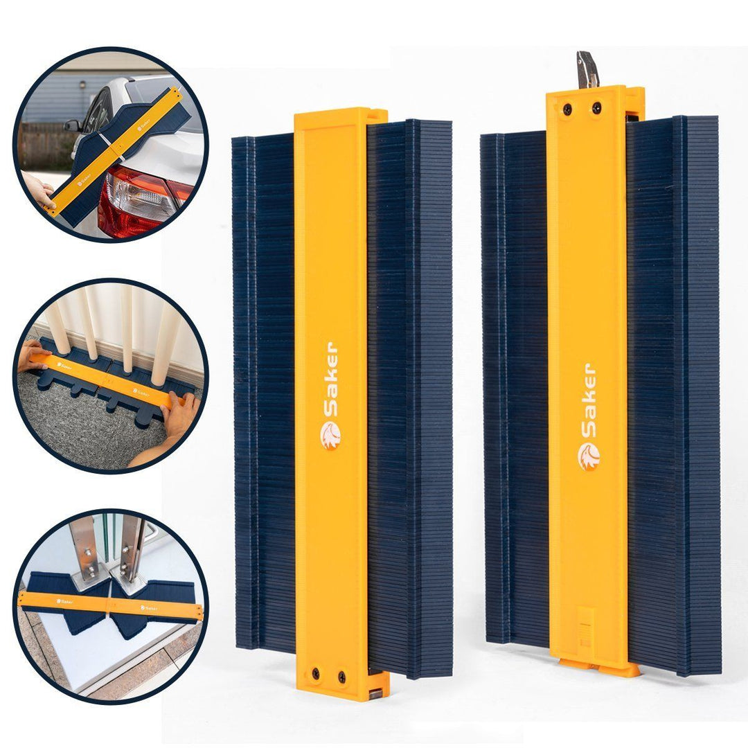 Contour gauge duplicating tool, 10-inch, for accurate profile measurement in home improvement