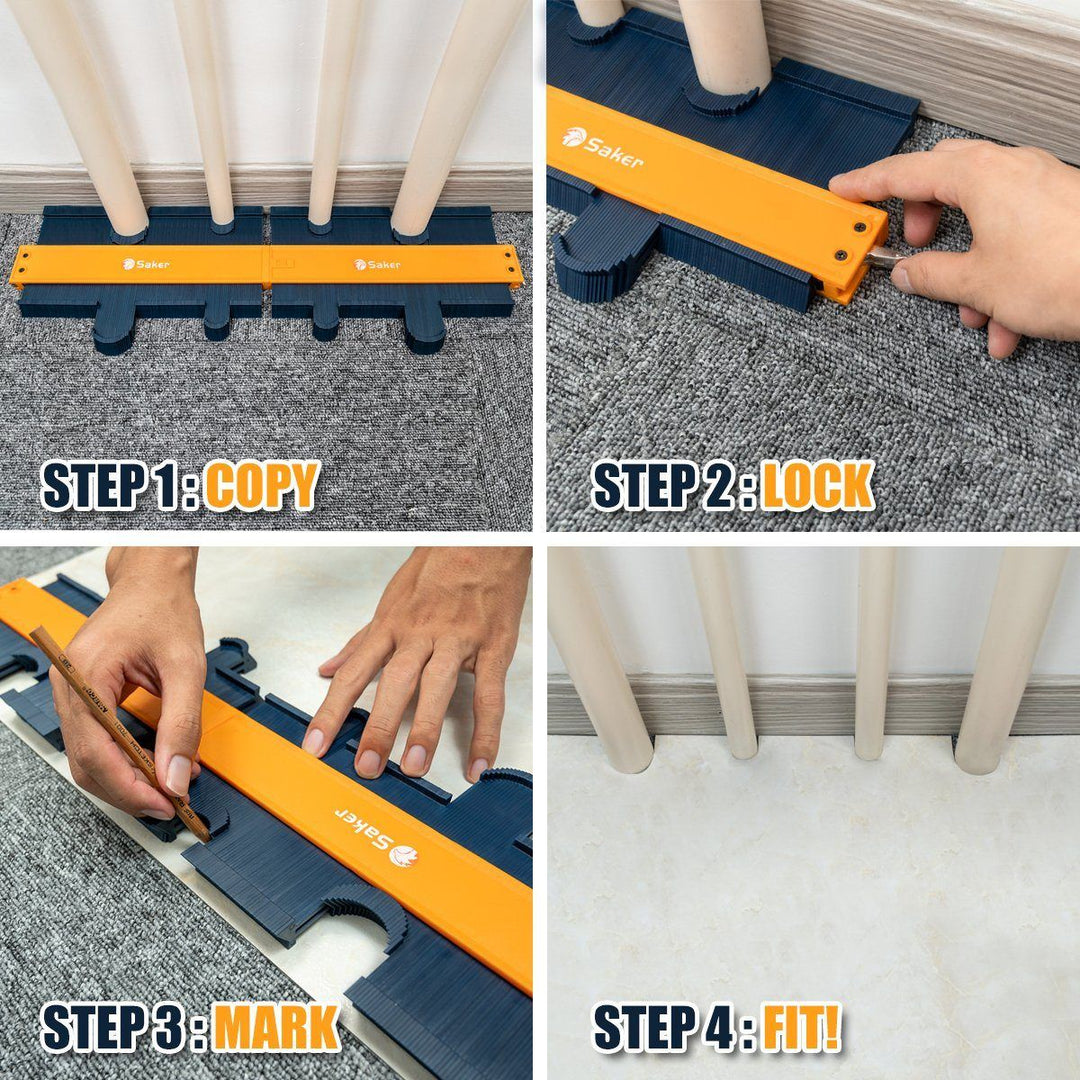 Precision contour gauge for measuring irregular shapes, a must-have for all DIY enthusiasts