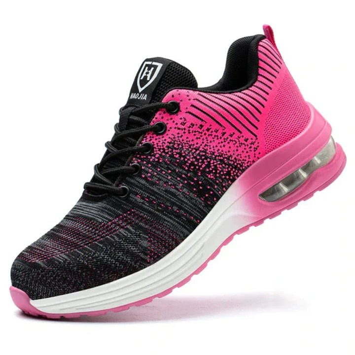 Unisex protective work safety sneakers with air cushion comfort for all-day wear.