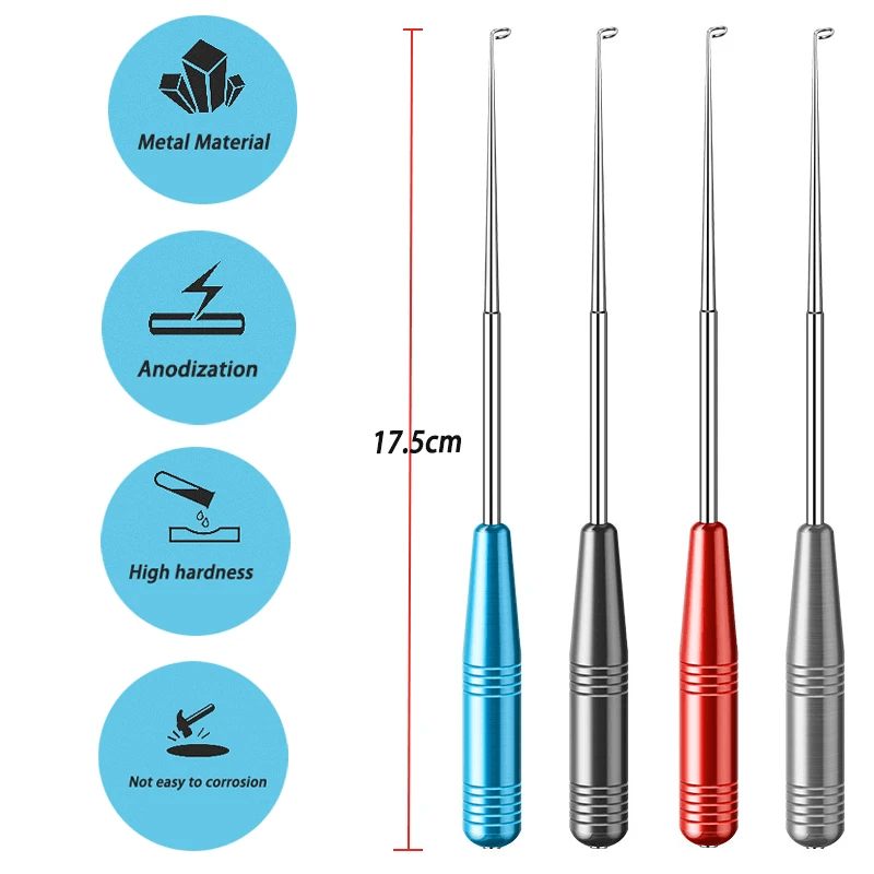 Stainless steel fishing hook remover, essential gear for all anglers. Protects fish.