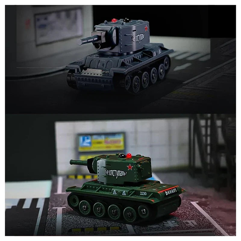 Unisex RC Infrared Battle Tank Toy by TrakBotix. Remote control mini tank for real-time combat simulation.